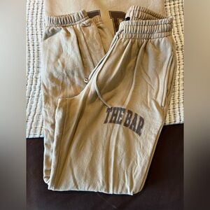 The Bar Varisty Sweatpants Chocolate Chip Size XS